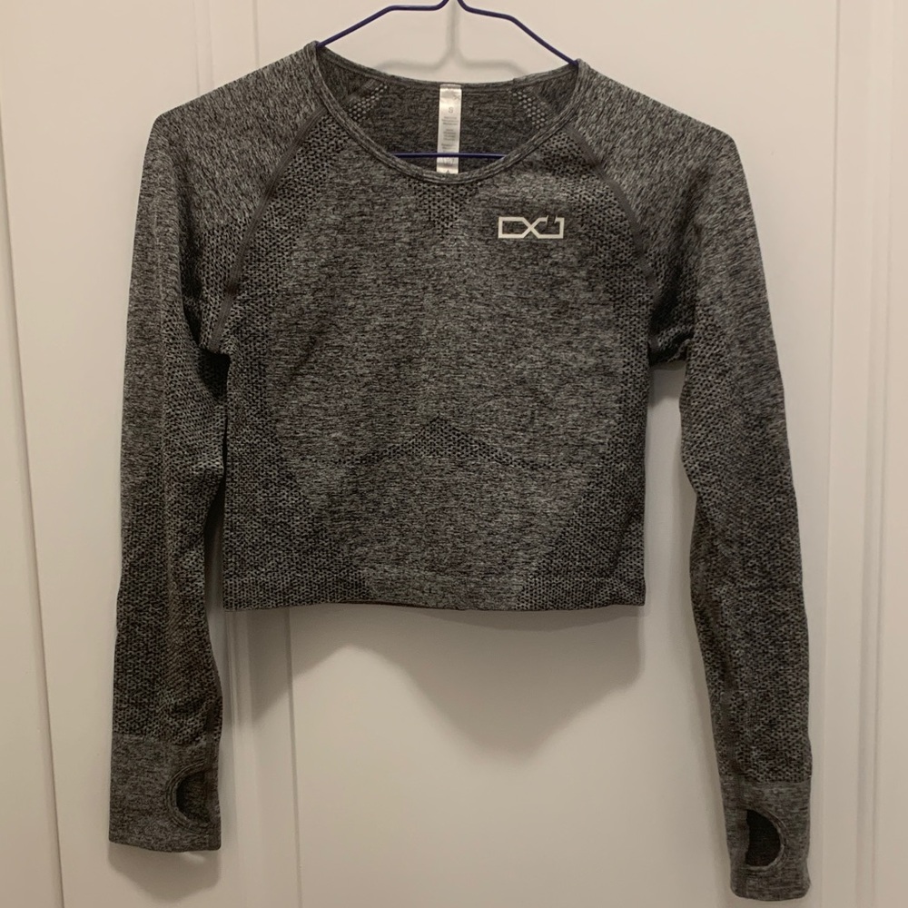 Women's Gray Long Sleeve Top